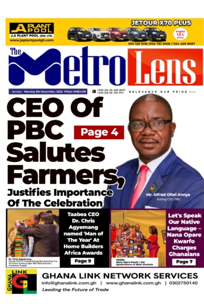 METROLENS, MONDAY, 5th DECEMBER, 2022