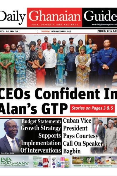 Daily Ghanaian Guide, Thursday, November 16, 2023