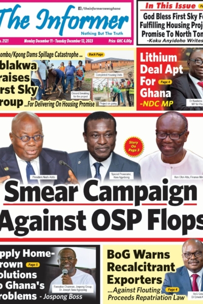 Informer, Monday, December 11, 2023