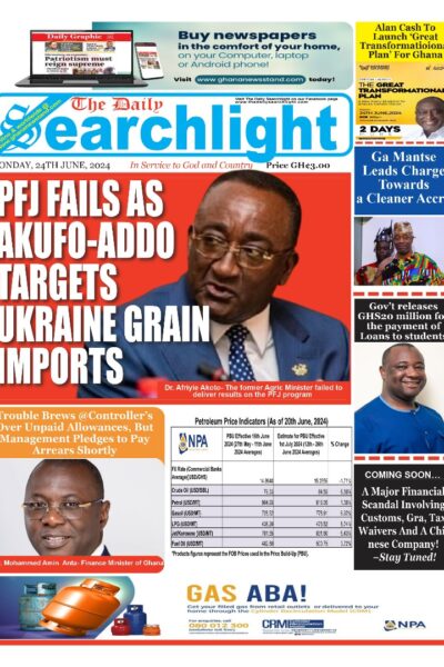 Daily Searchlight, Monday, JUNE 24, 2024, Printed Version