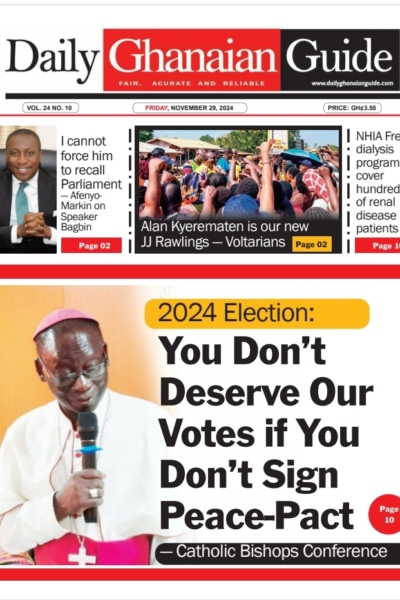 Daily Ghanaian Guide, Friday, November 29, 2024