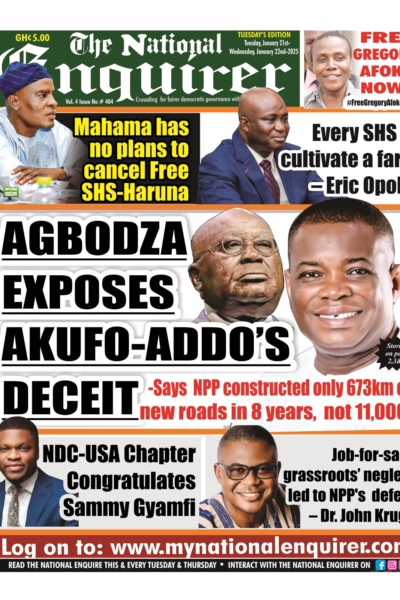 National Enquirer, Tuesday, 21st January, 2025