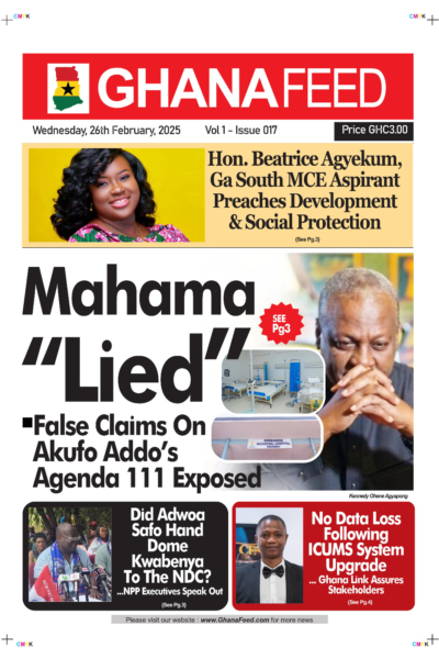 Ghana Feed, Wednesday, 26th February, 2025
