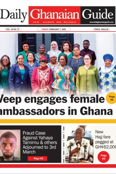 Daily Ghanaian Guide, Friday, 7th February, 2025