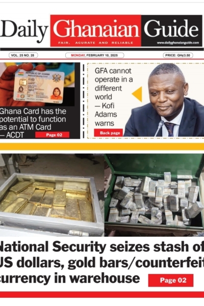 Daily Ghanaian Guide, Monday, February 10, 2025