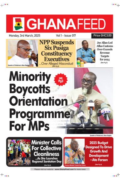 Ghana Feed, Monday, 3rd March, 2025
