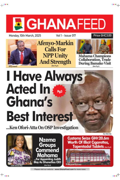 Ghana Feed, Monday, 10th March,  2025