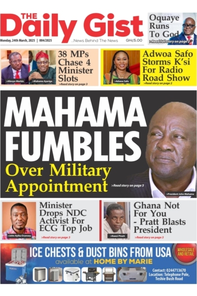 Daily Gist, Tuesday, March 25, 2025