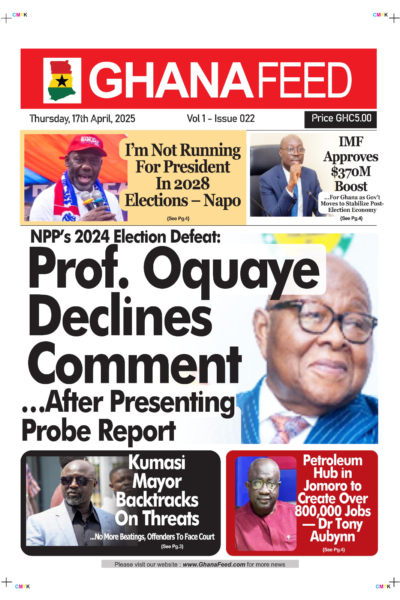 Ghana Feed, Thursday,  April 17, 2025