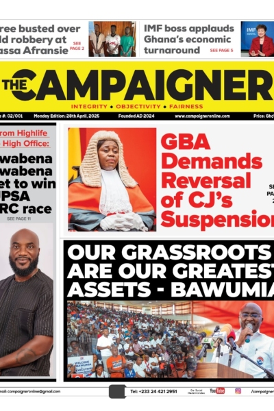 THE CAMPAIGNER, Monday, 28th April, 2025