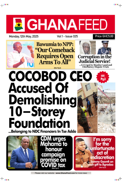 Ghana Feed, Monday, 12th May,  2025
