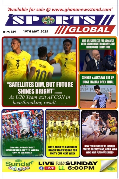 Sports Global, Monday, 19th May, 2025