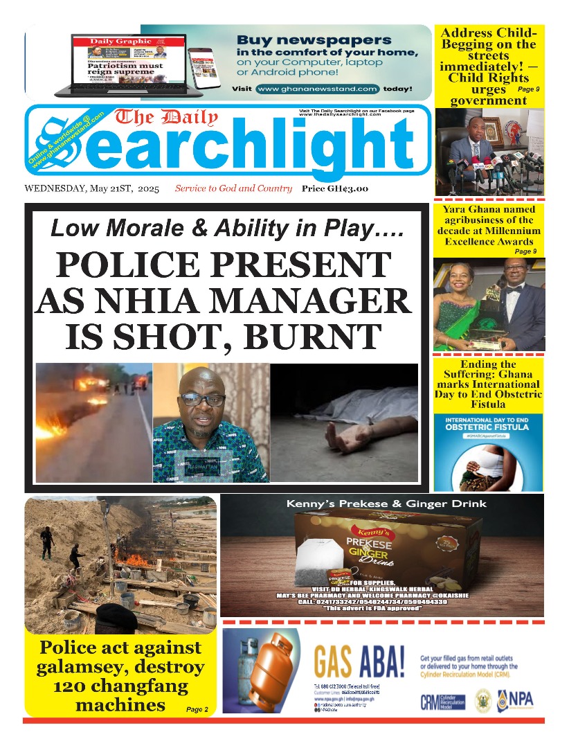 Daily Searchlight, Wednesday, May 21, 2025 Printed Version