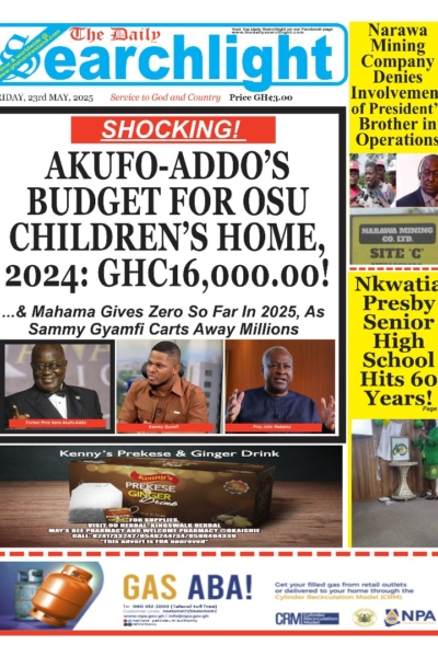 Daily Searchlight, Friday, May 23, 2025 Printed Version