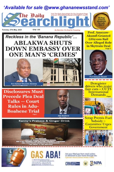 Daily Searchlight, Tuesday, May 27, 2025