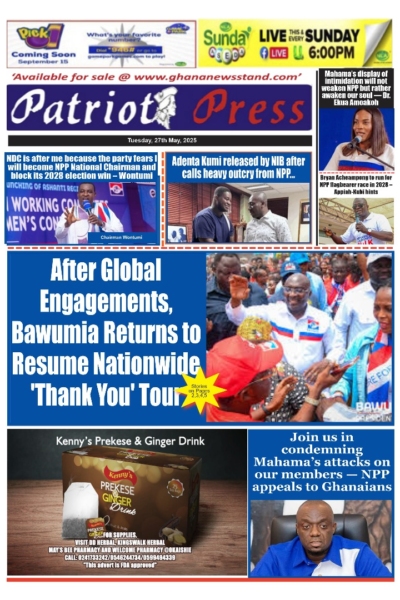 Patriot Press, Tuesday, May 27, 2025