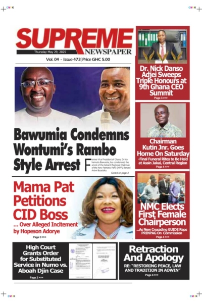 Supreme, Thursday, May 29, 2025