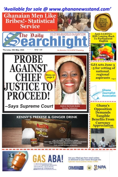 Daily Searchlight, Thursday, May 29, 2025