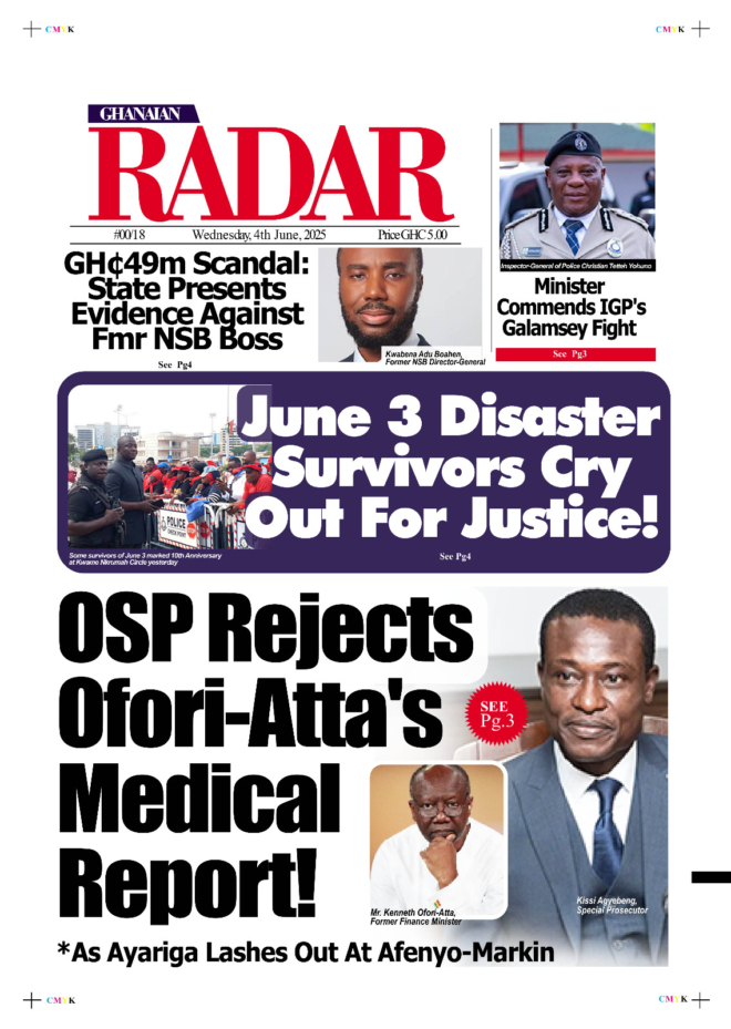 Ghana Radar, Wednesday, June 4, 2025
