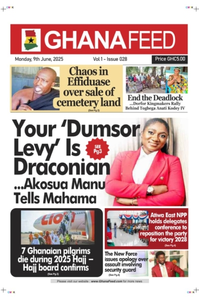 Ghana Feed, Monday, June 9, 2025