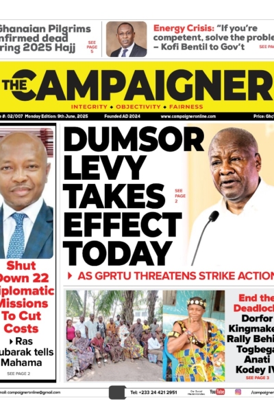 CAMPAIGNER, Monday, June 9, 2025