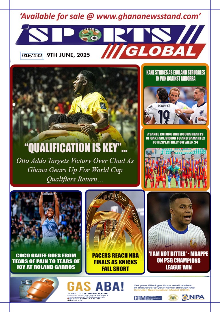 Sports Global, Monday, June 9, 2025