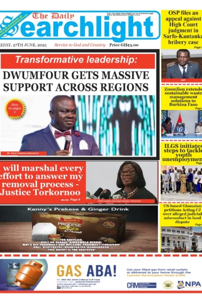 Daily Searchlight, Friday, June 27, 2025 Printed Version