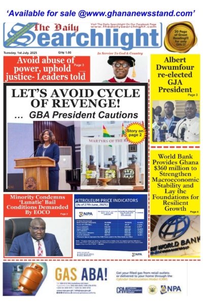 Daily Searchlight, Tuesday, 1st July, 2025