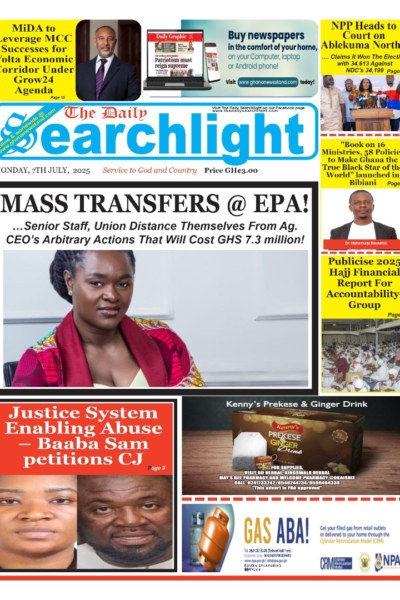 Daily Searchlight, Monday, July 7, 2025 Printed Version