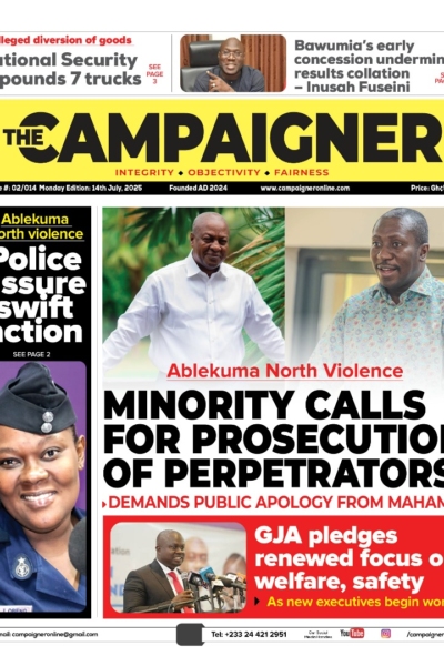 CAMPAIGNER, Monday, 14th July, 2025