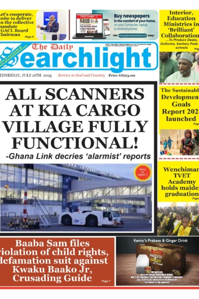Daily Searchlight, Wednesday, 16th July, 2025 Printed Version