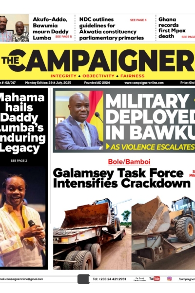 CAMPAIGNER, Monday, 28th July,  2025