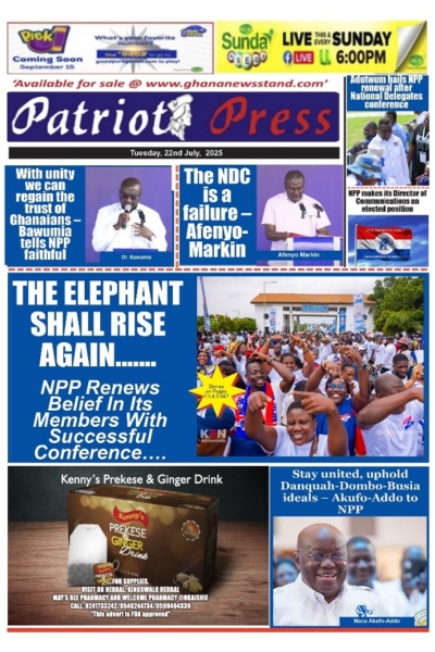 The Patriot Press Tuesday 22nd July, 2025