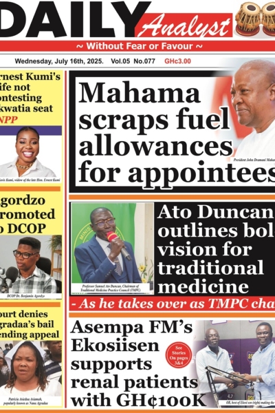 Daily Analyst, Wednesday, 16th July, 2025