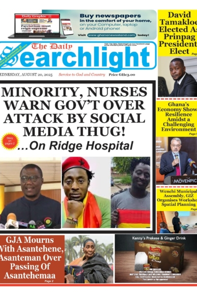 Daily Searchlight, Wednesday, August 20, 2025 Printed Version