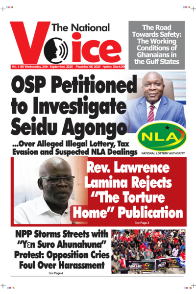 National Voice, Wednesday, 24th September, 2025