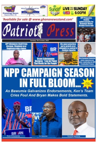 Patriot Press, Tuesday, 7th October, 2025