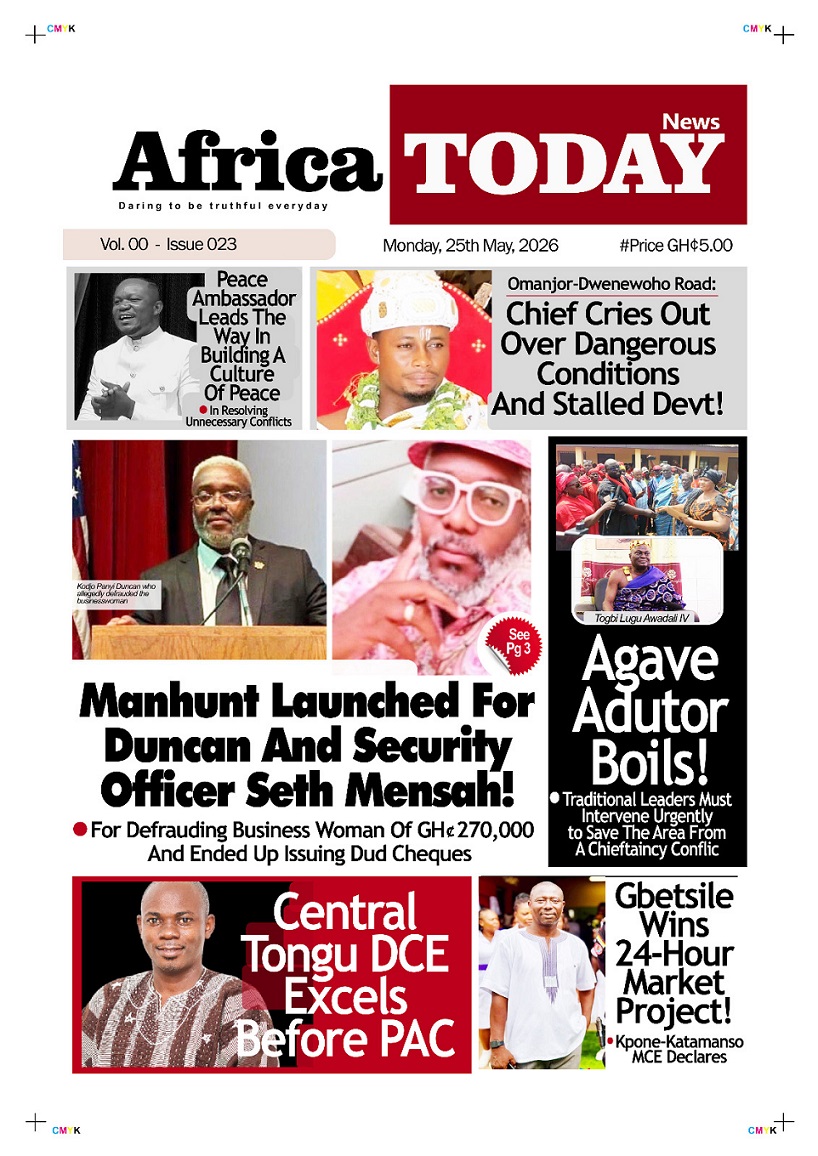 Africa News Today Monday, 25th May, 2026