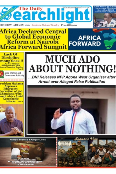 Daily Searchlight Wednesday, 13th May, 2026