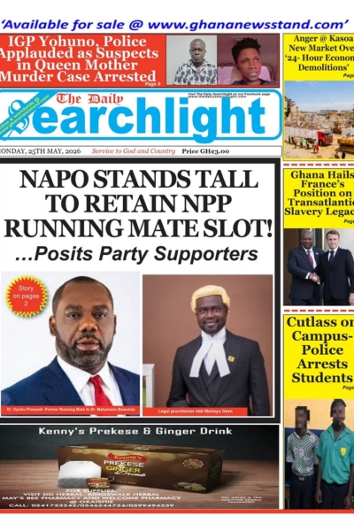 Daily Searchlight Monday, 25th May, 2026