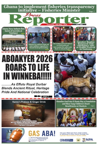 Press Reporter Thursday 14th May, 2026