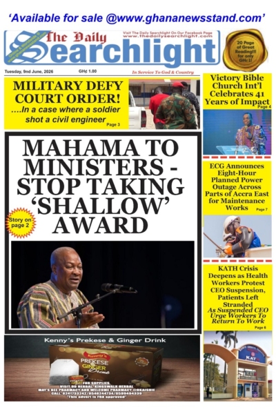 Daily Searchlight  Tuesday, 9th June, 2026