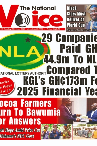 National Voice Tuesday, 9th June, 2026