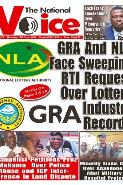 National Voice Thursday, 11th June, 2026