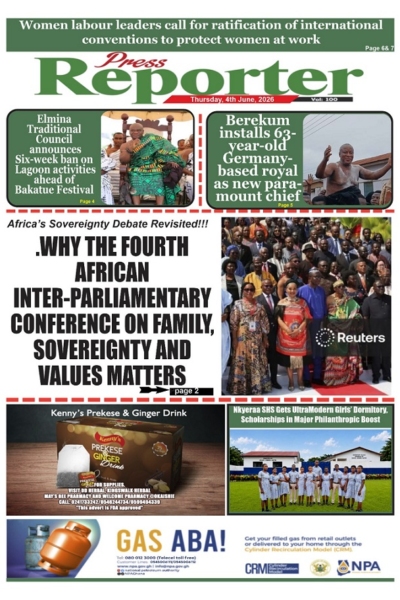 Press Reporter Friday, 5th June, 2026