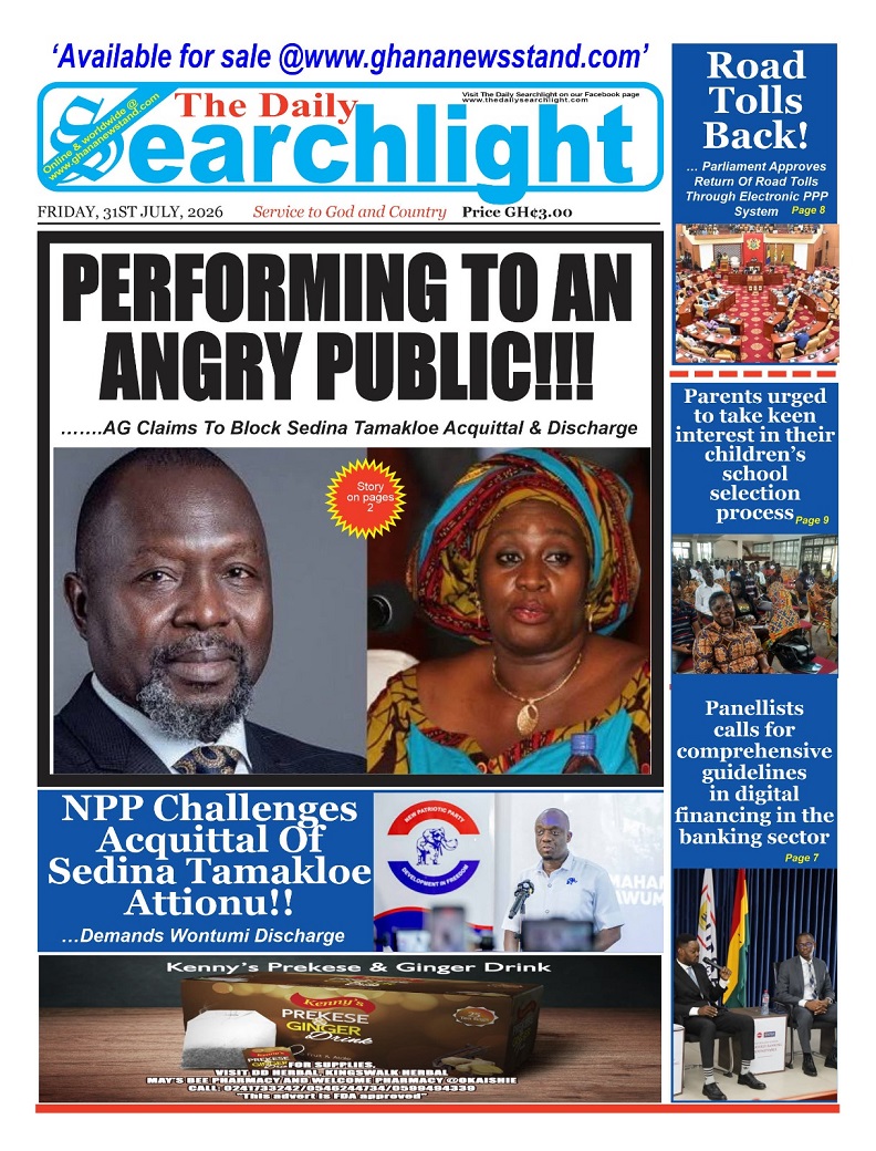 Daily Searchlight Friday, 31st July, 2026