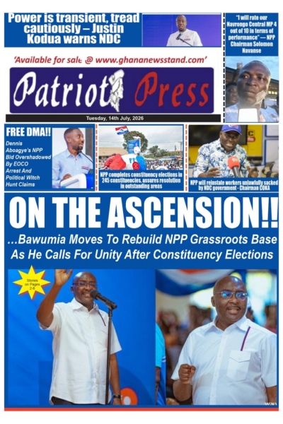 Patriot Press Tuesday, 14th July, 2026