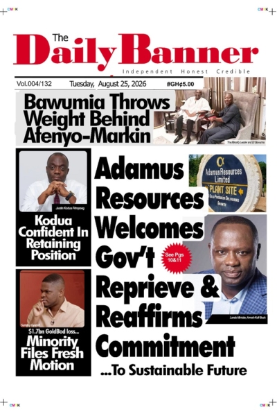 Daily Banner, Tuesday, 25th August, 2026