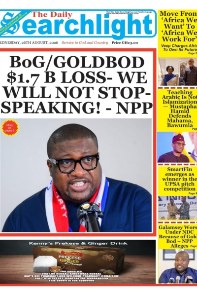 Daily Searchlight Wednesday, 26th August, 2026