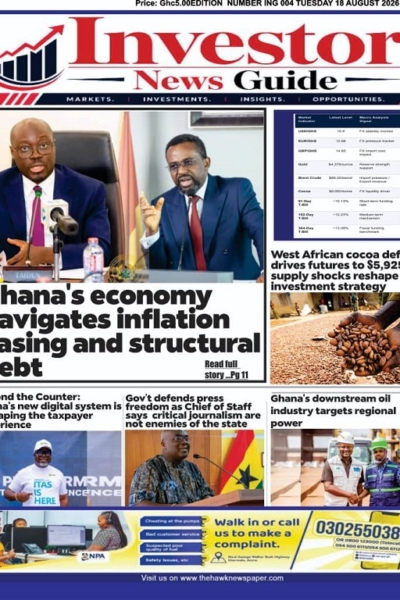 Investor News Guide Tuesday, 18th August, 2026